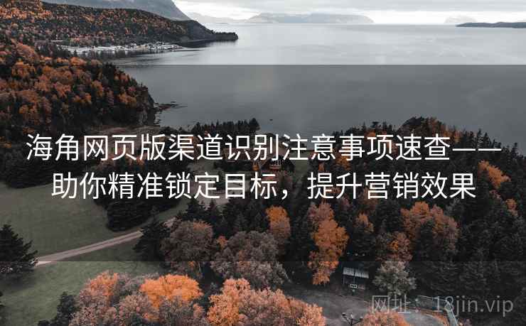 海角网页版渠道识别注意事项速查——助你精准锁定目标，提升营销效果