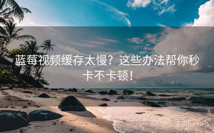 蓝莓视频缓存太慢？这些办法帮你秒卡不卡顿！