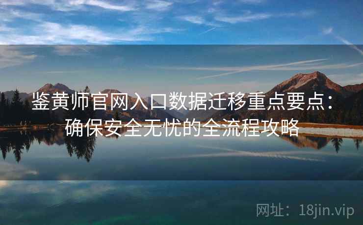 鉴黄师官网入口数据迁移重点要点：确保安全无忧的全流程攻略